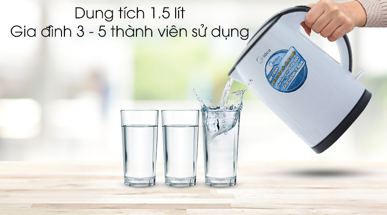 Bình siêu tốc Midea MK-17D 1.5 lít