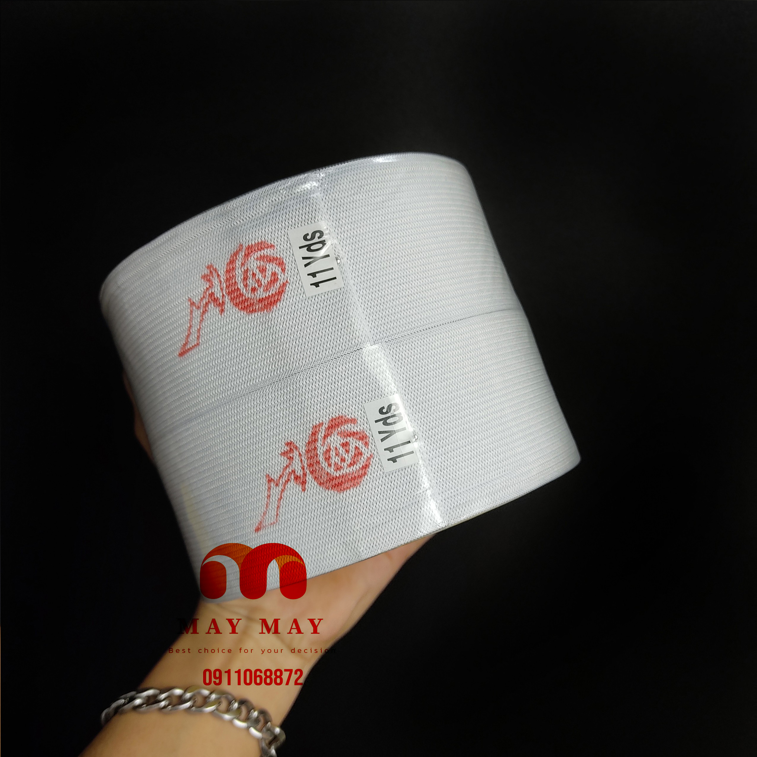 Thun lưng quần, chun lưng hiệu bông hồng dày đẹp cuộn 10 mét đủ size