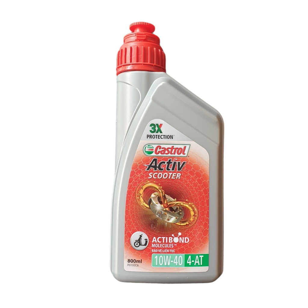Nhớt castrol tay ga activ scooter 10w-40 800ml