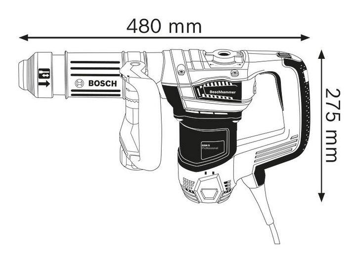 Máy đục phá Bosch GSH 5 + Quà tặng áo mưa