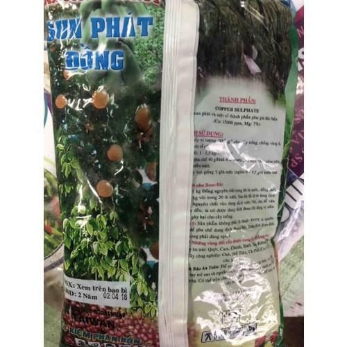 Sunphat đồng CuSO4.5H2O 99% 1kg - pha boc đô