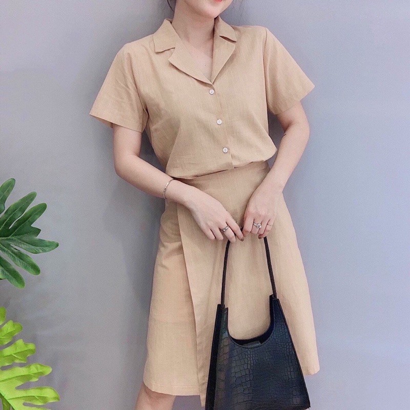 ĐẦM SƠ MI ĐẮP TÀ (Có ảnh thật) MS48