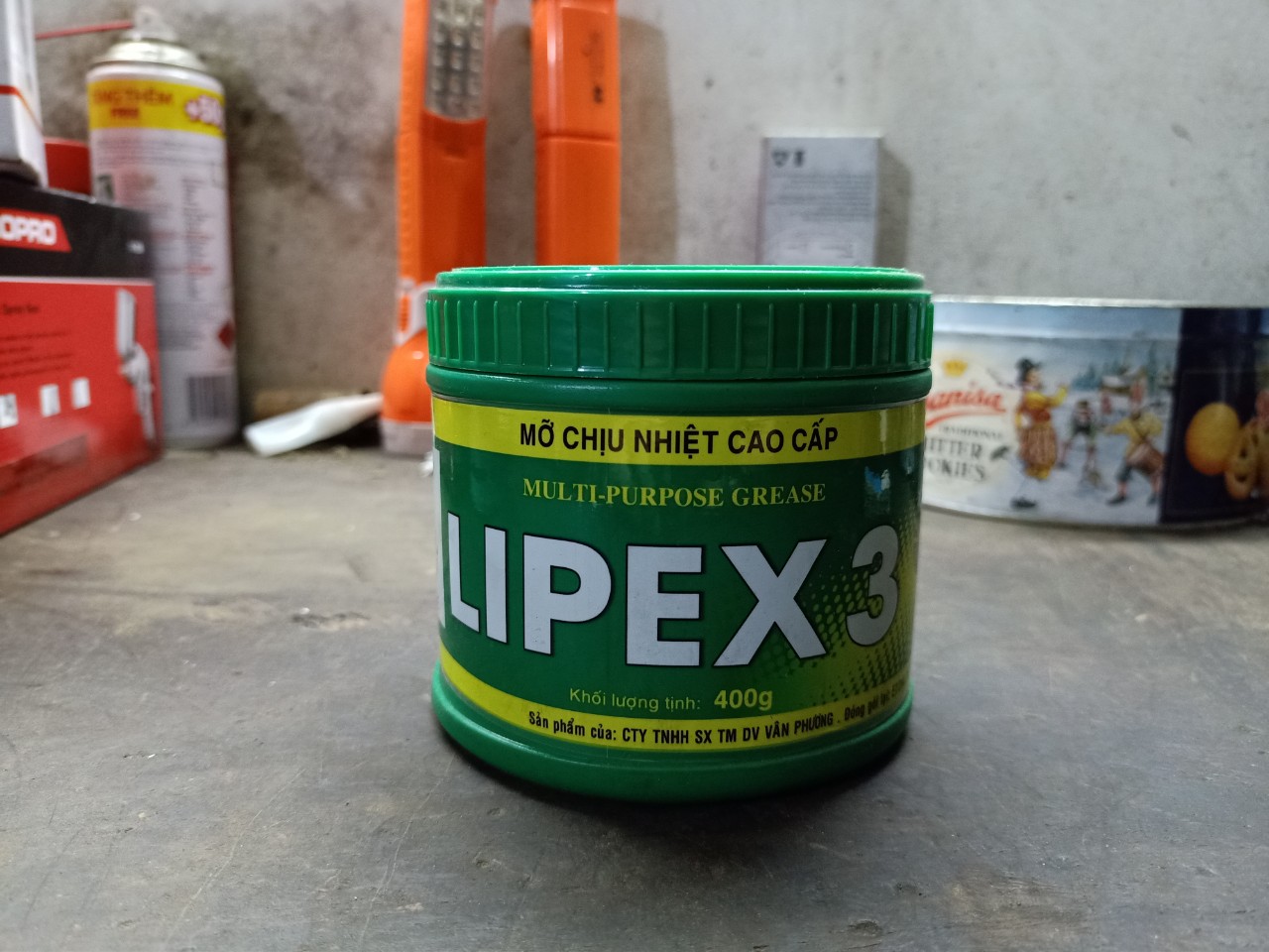 Mỡ bò chịu nhiệt litol 3 - vàng - 400g