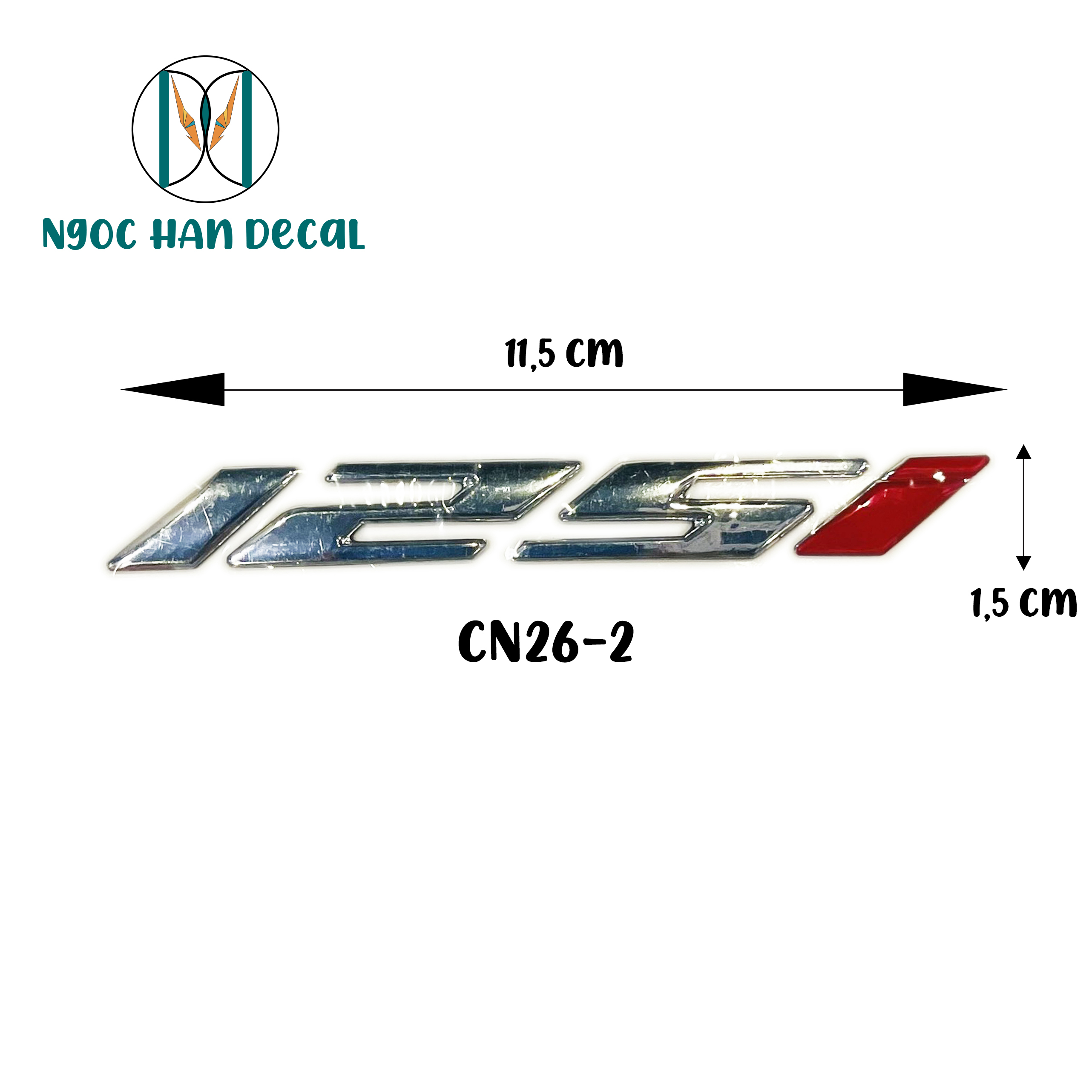 Cặp tem chữ Honda CLICK 125i & 150i