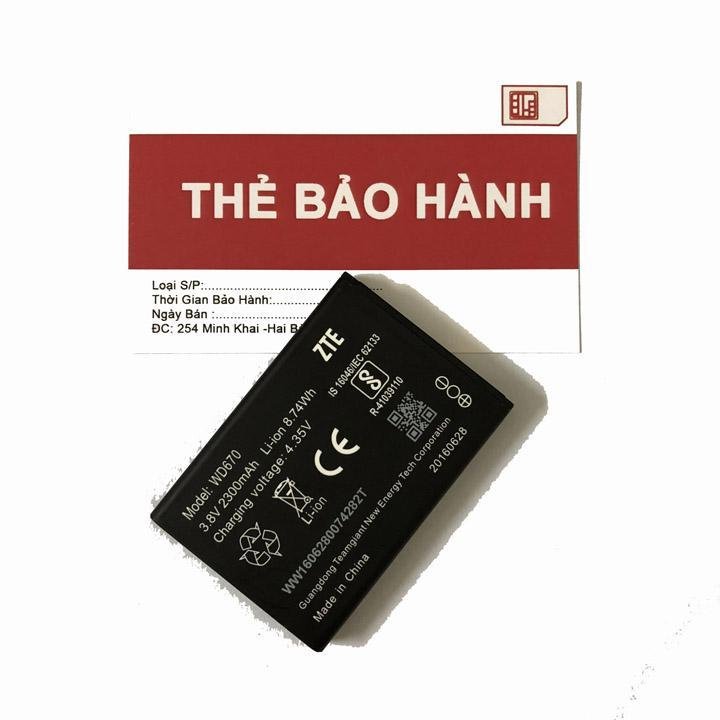 Pin ZTE WD670 - Pin Dung Lượng Khủng Cho Bộ Phát Wifi - Pin Thay Thế Xuất Sắc
