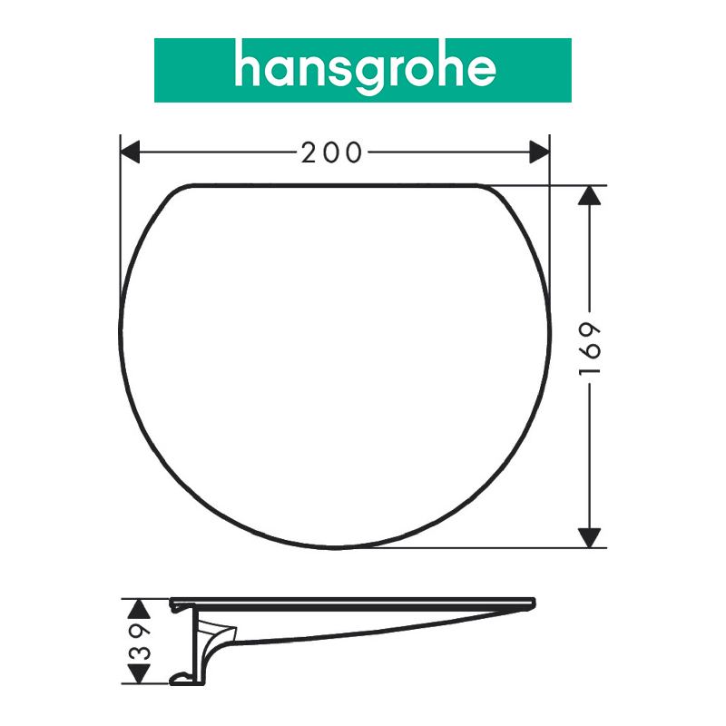 Kệ gắn tường HANSGROHE WallStoris 27915