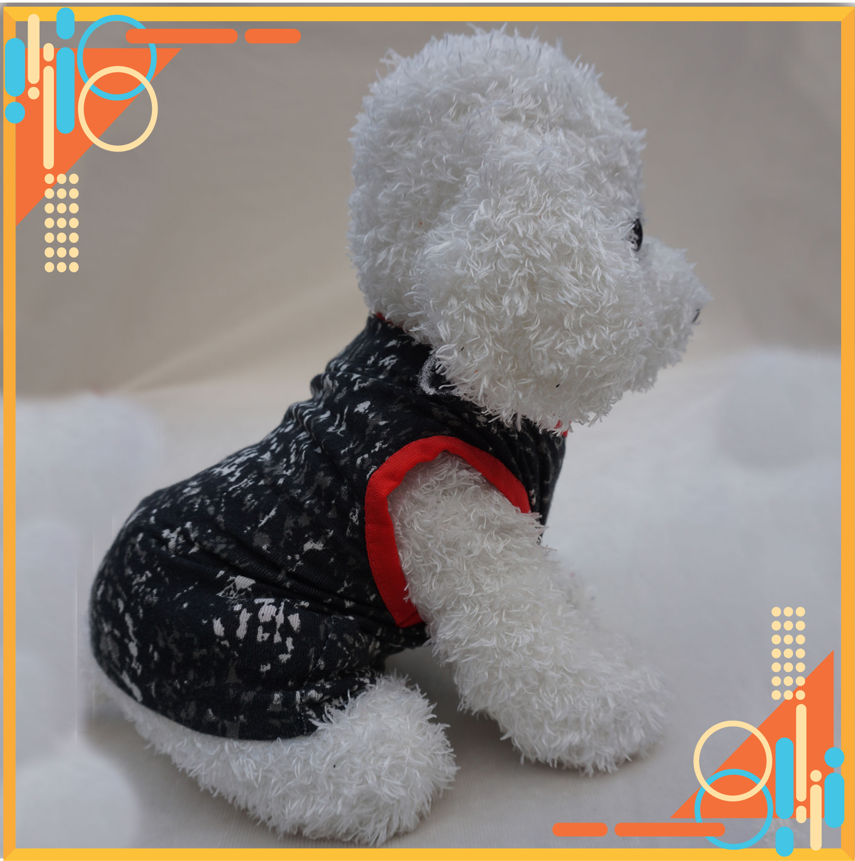 Áo cho Thú cưng, Áo 3 lỗ cotton Hình PD011