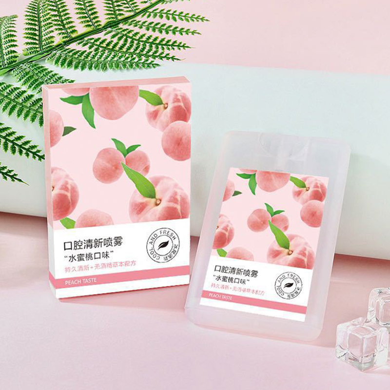 Xịt Thơm Miệng Heyxi Vị Đào Trà Xanh Thơm Mát XTM