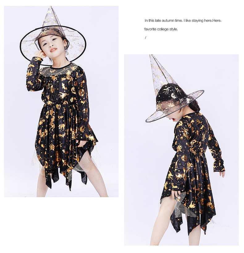 Trang phục phù thủy cho bé gái Halloween
