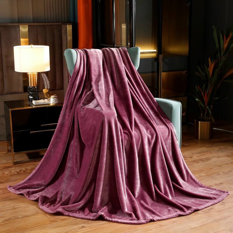 Chăn thu đông chăn lông cừu chăn tuyết mẫu mới sang trọng 2m x2m3