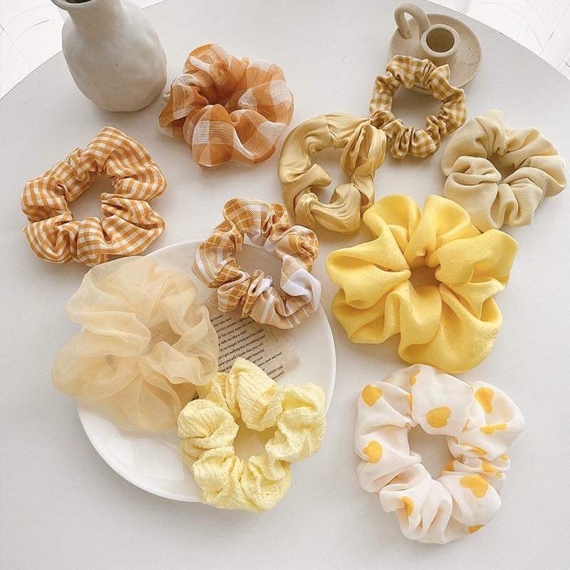 Cột tóc Scrunchies dễ thương nhiều mẫu 😍
