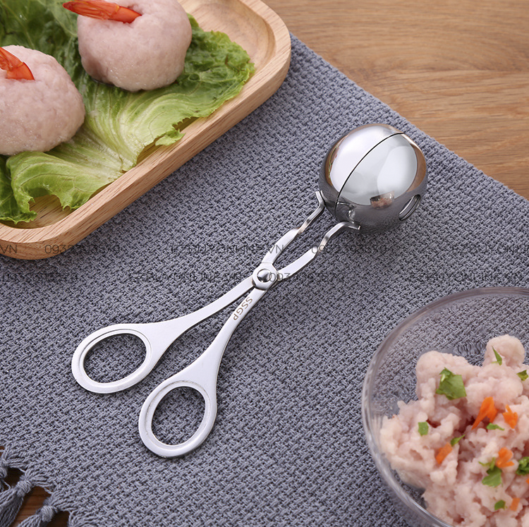Dụng Cụ Kẹp Inox Làm Chả Viên Thịt Viên