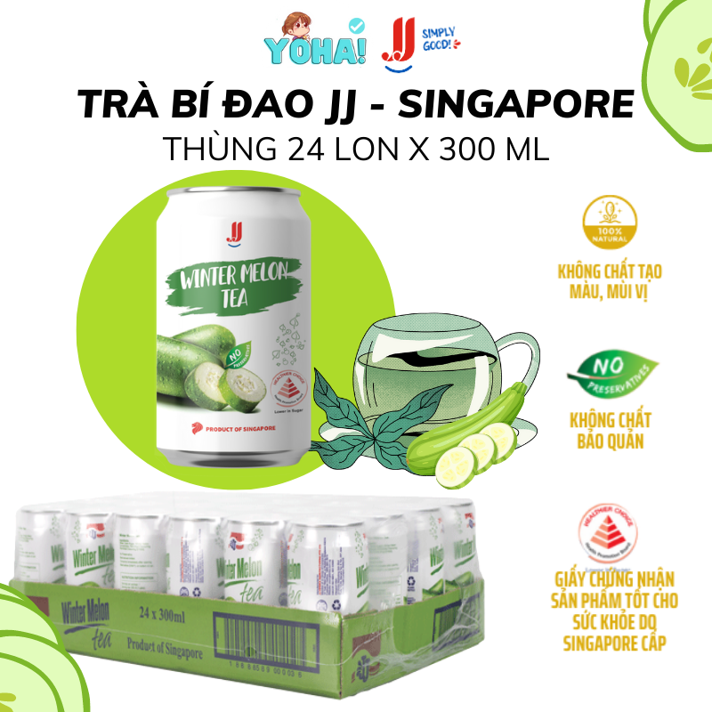 Jj Pumpkin Tea Carton (24 Cans X 300ml) - Singapore Brand