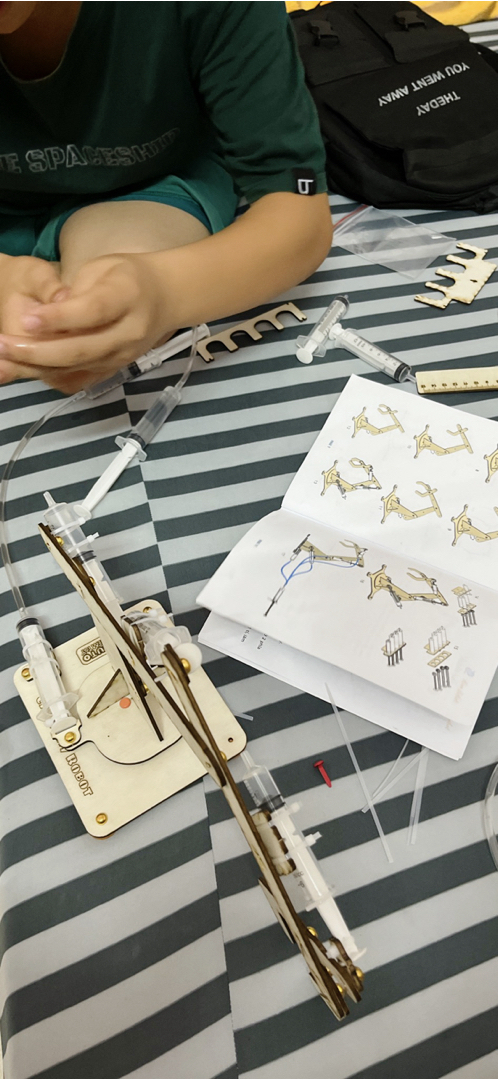 Đồ Chơi Cánh Tay Robot Thuỷ lực, STEM DIY