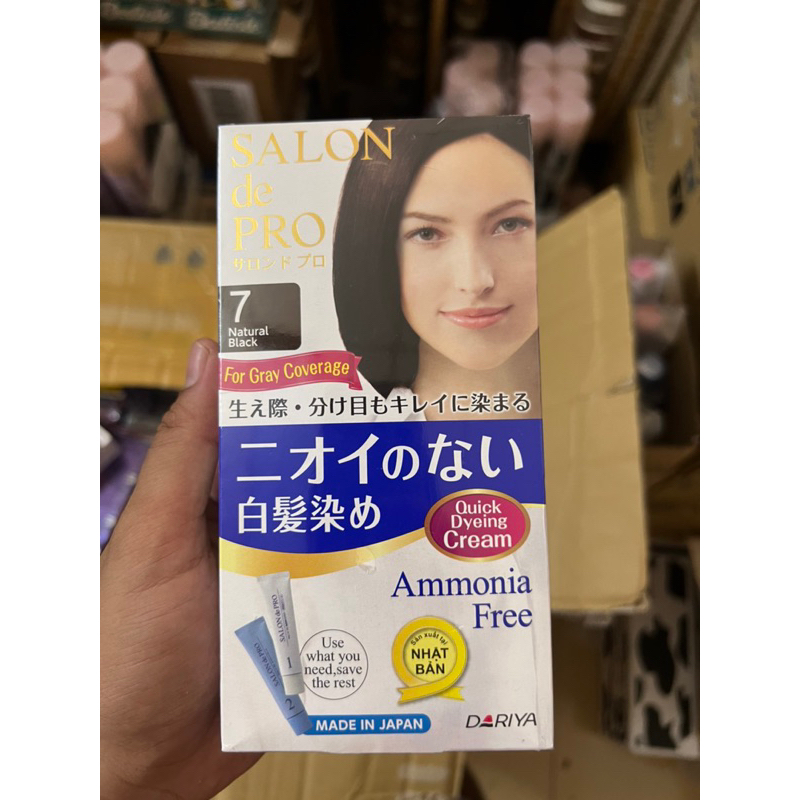 THUỐC NHUỘM TÓC NỮ PHỦ BẠC SALON DE PRO NHẬT BẢN