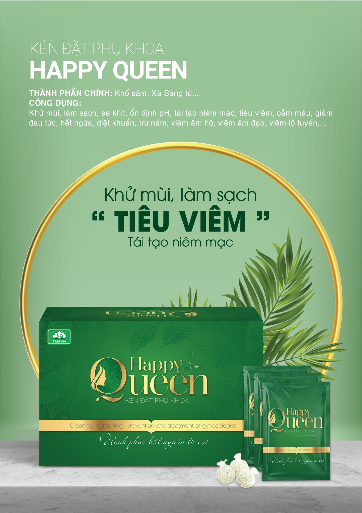FREESHIP MAX - Kén Đặt Phụ Khoa HAPPY QUEEN.