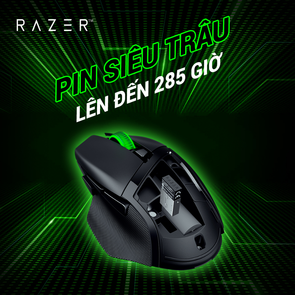 Chuột vi tính Razer Basilisk V3 X HyperSpeed/ RZ01-04870100-R3A1 - Hàng Chính Hãng