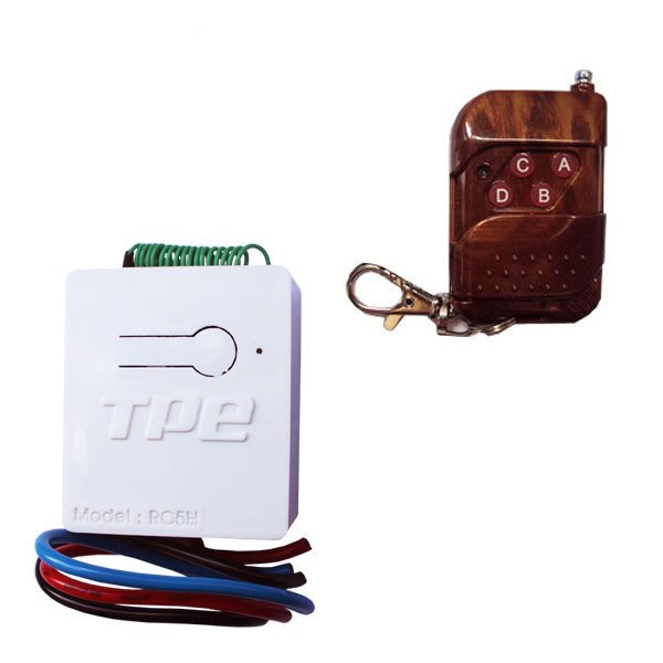 Bộ 01 công tắc điều khiển từ xa rc5h + remote 4 nút điện áp 12v công suất 4a
