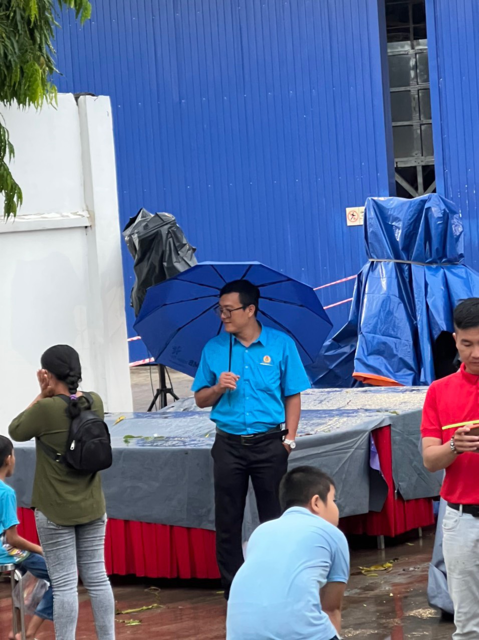 Áo Nam sơ mi Công đoàn tay ngắn