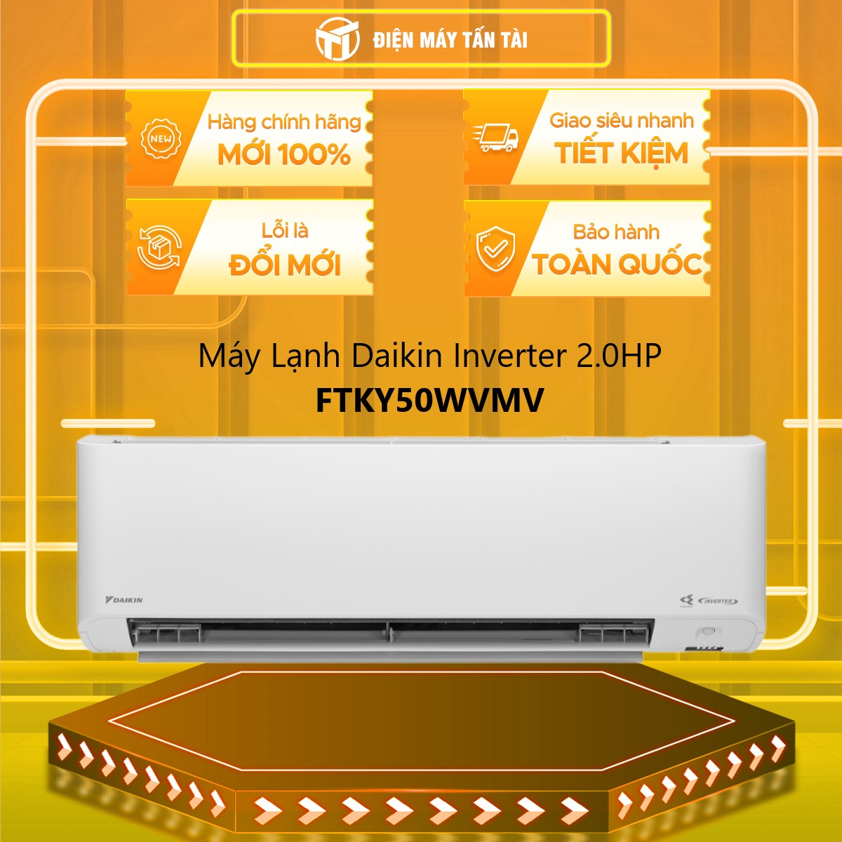 [MỚI 100%] FTKY50WVMV - Máy lạnh Daikin Inverter 2 HP FTKY50WVMV - GIAO TOÀN QUỐC - FREESHIP HCM