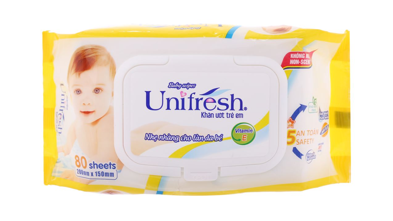 [FREESHIP] Khăn ướt Unifresh VITAMIN E (60 MIẾNG)