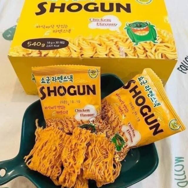 Mỳ tôm ăn liền shogun hộp 30 gói, hộp mỳ mì ăn liền shogun vị gà / mì ăn liền trẻ em, mì tôm trẻ em, mì indo, snack mỳ shogun ăn liền vị gà nướng hộp 540g , mỳ ăn liền shogun vị gà, mỳ ăn liền