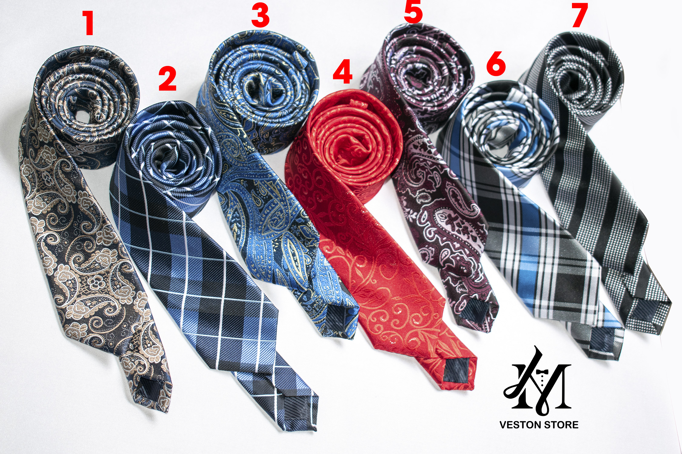 [HCM]Cà vạt handmake chất liệu vải lụa nhập cao cấp (vui lòng chọn số tương ứng)