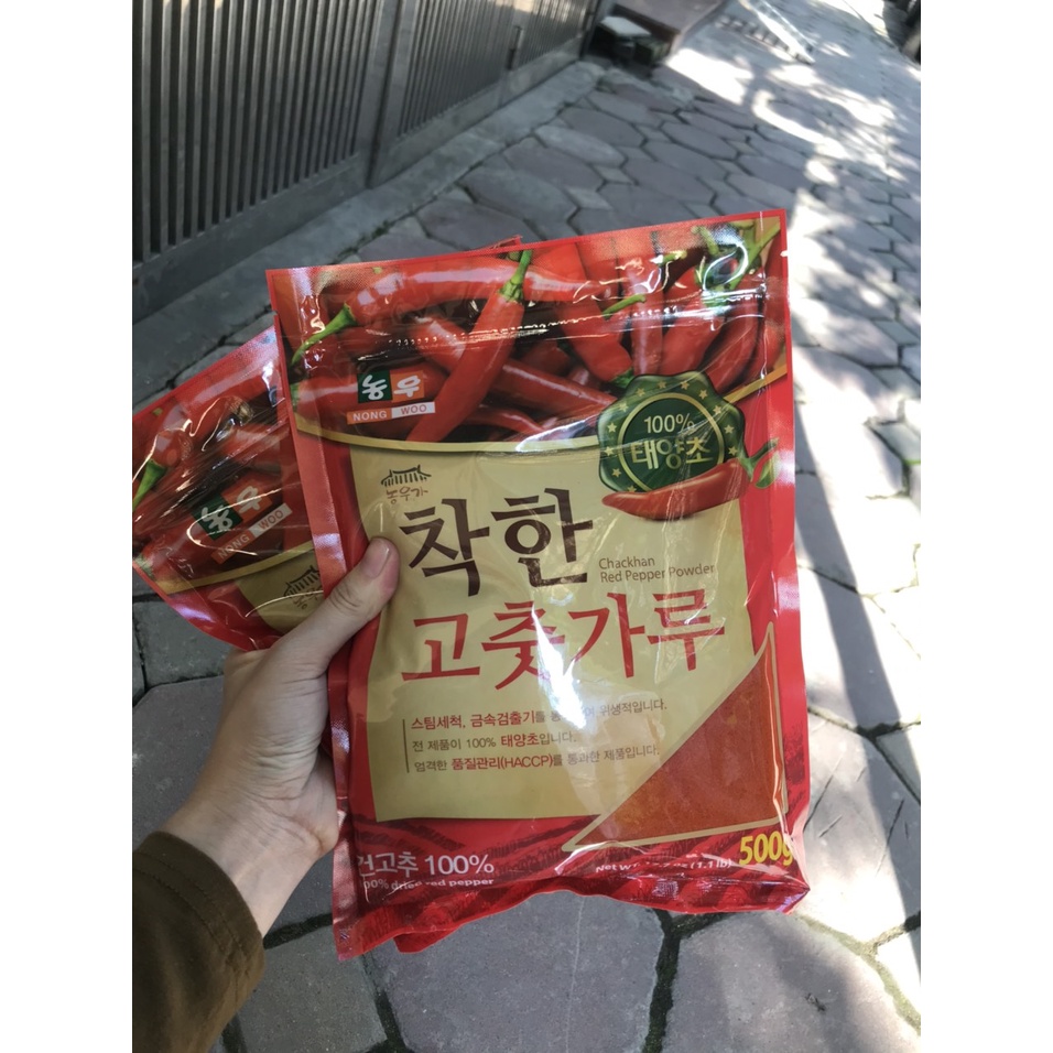 Ớt Bột Hàn Quốc Làm Kim Chi Vảy 500g