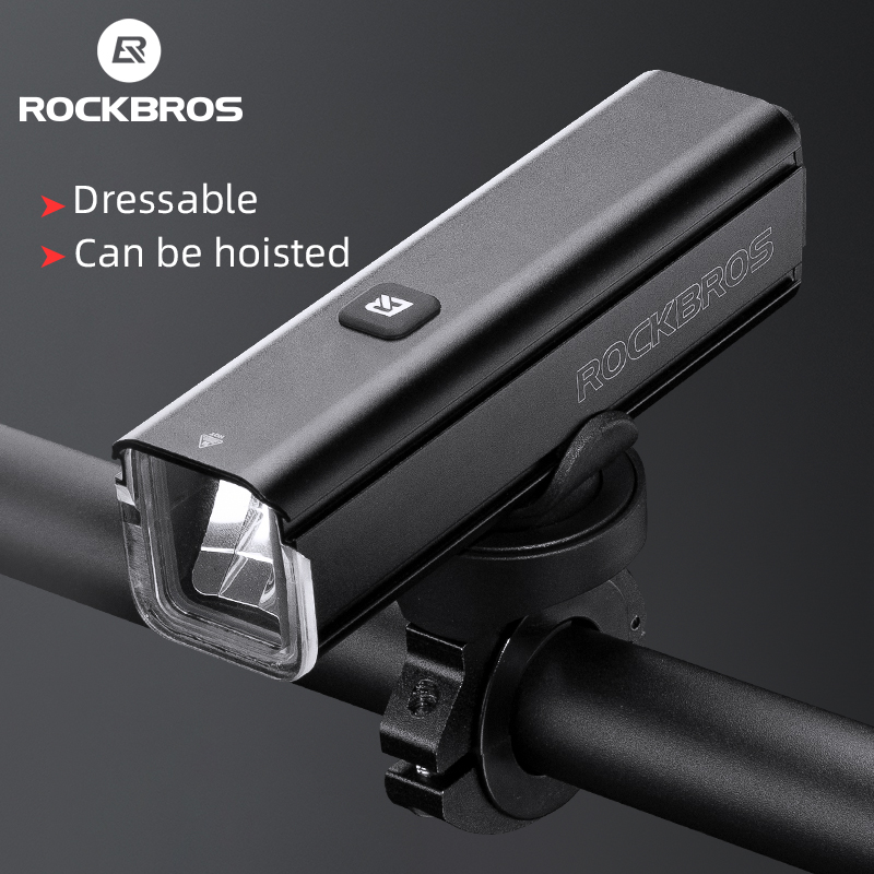 ROCKBROS Đèn Trước Xe Đạp 1000LM Type-C Có Thể Sạc Lại Chống Thấm Nước Đèn Pha Xe Đạp Đã Lắp Đặt Tời Nhôm Xe Đạp Đèn Pin Đèn Pha Thiết Bị Xe Đạp