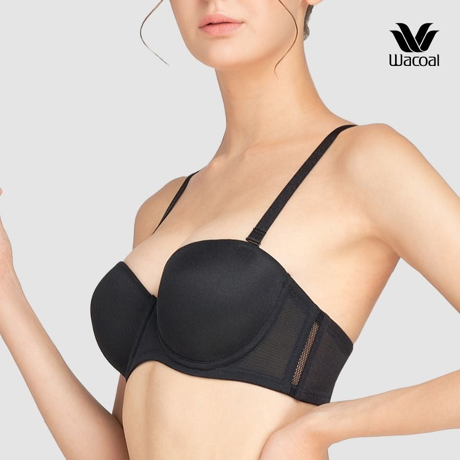 Áo lót Wacoal VVB5802 có gọng (có size lớn) chống tuột mút dày 3cm có khe nhét mút áo quây tháo dây - VB5802