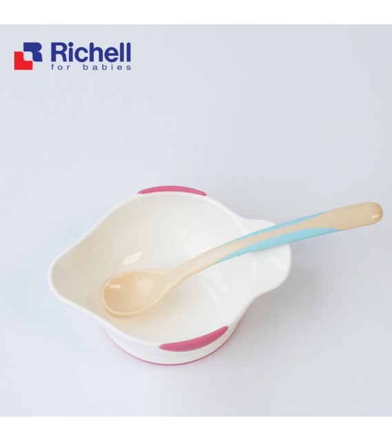 Bộ bát và thìa ăn dặm Richell ()