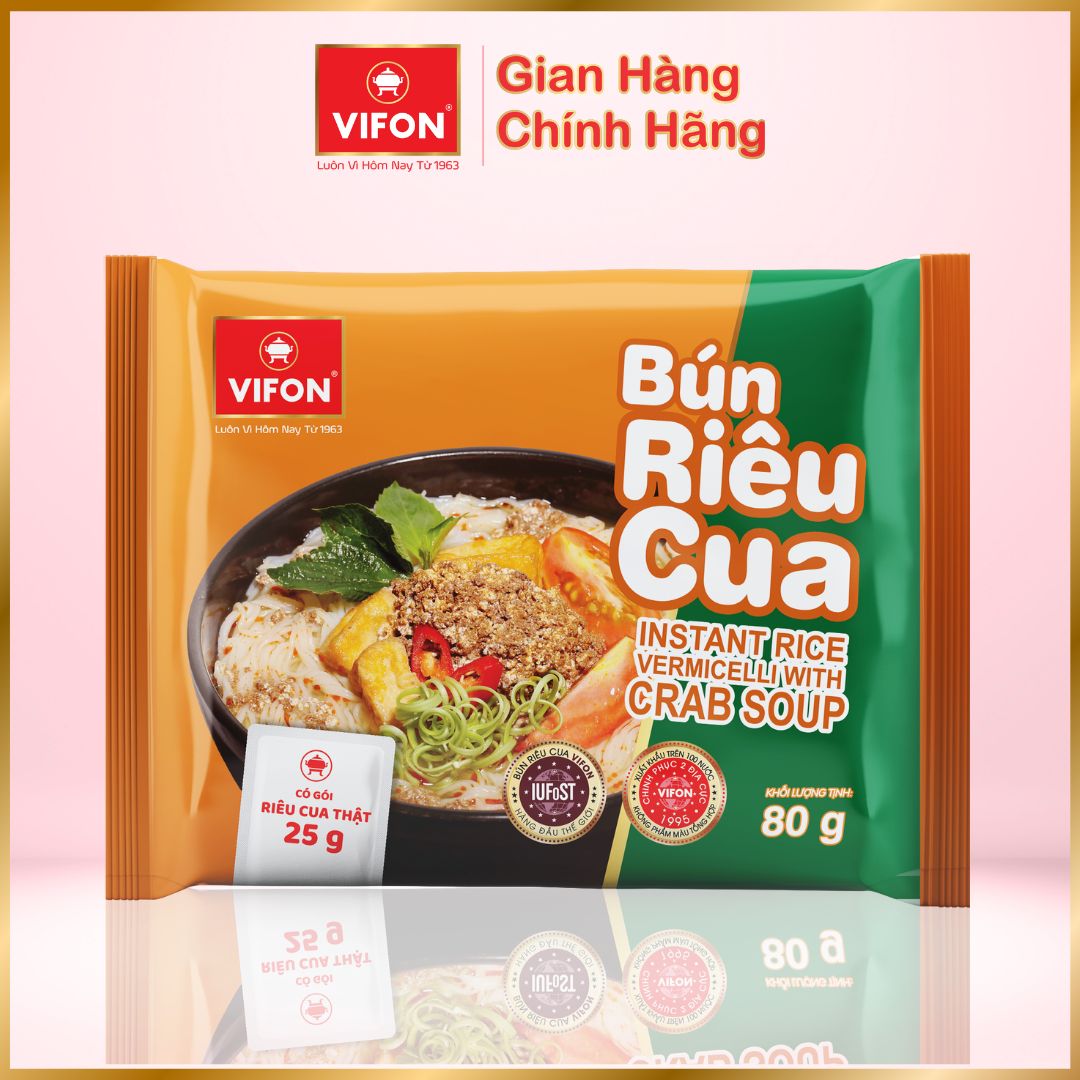 [VOUCHER 10%] Bún Riêu Cua VIFON 80gr/gói