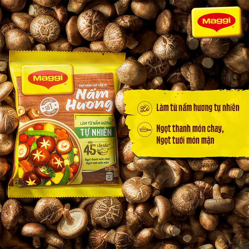 Hạt nêm cao cấp vị nấm hương Maggi gói 450g