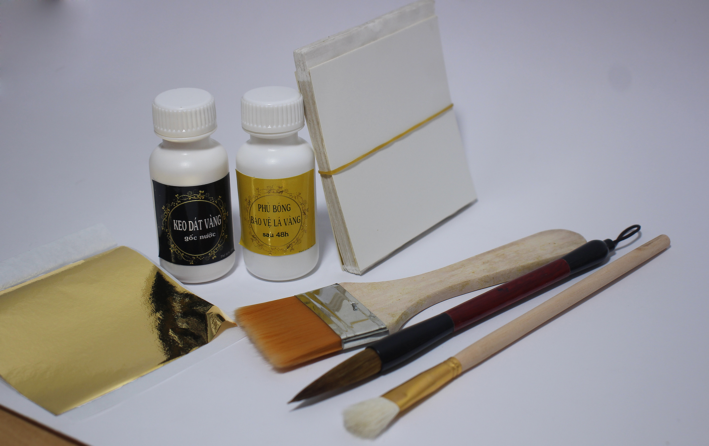 Trọn bộ vật liệu dát vàng