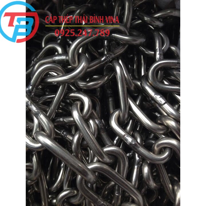 [HCM]Dây Xích INOX 304 phi 3, phi 4, phi 5, phi 6, phi 8, phi 10 cáp thép giá sỉ