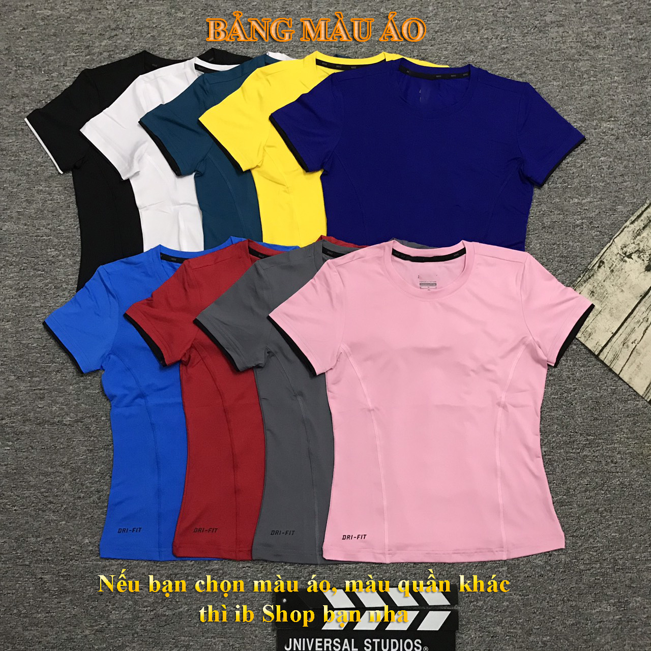 Bộ đồ tập gym, aerobic, cầu lông nữ ngắn gồm quần đùi dây kéo kết hợp áo thun cộc tay