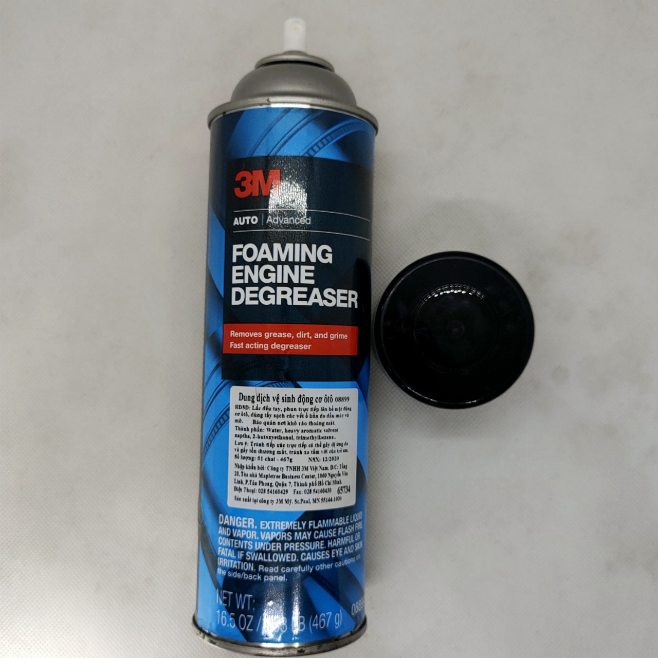 VỆ SINH KHOANG ĐỘNG CƠ Ô TÔ 3M 08899, 467g (Foaming Engine Degreaser 3M 08899, 467g)