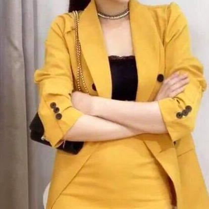 sét áo vest kèm áo ống chân váy