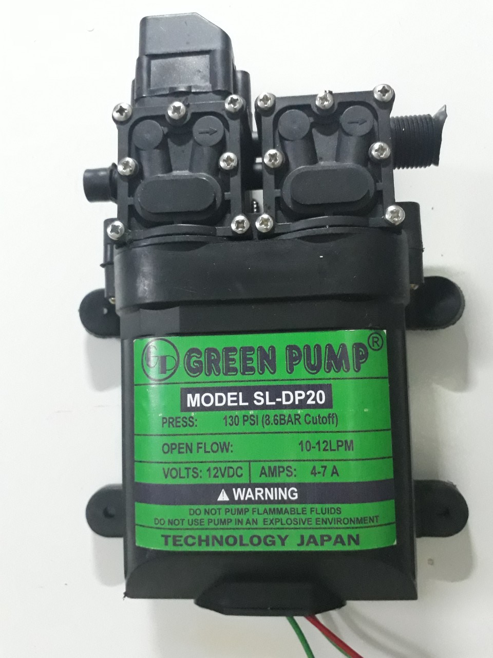 Bơm áp lực mini12v bơm đôi - Mẫu Mới 2020 - GPUMP