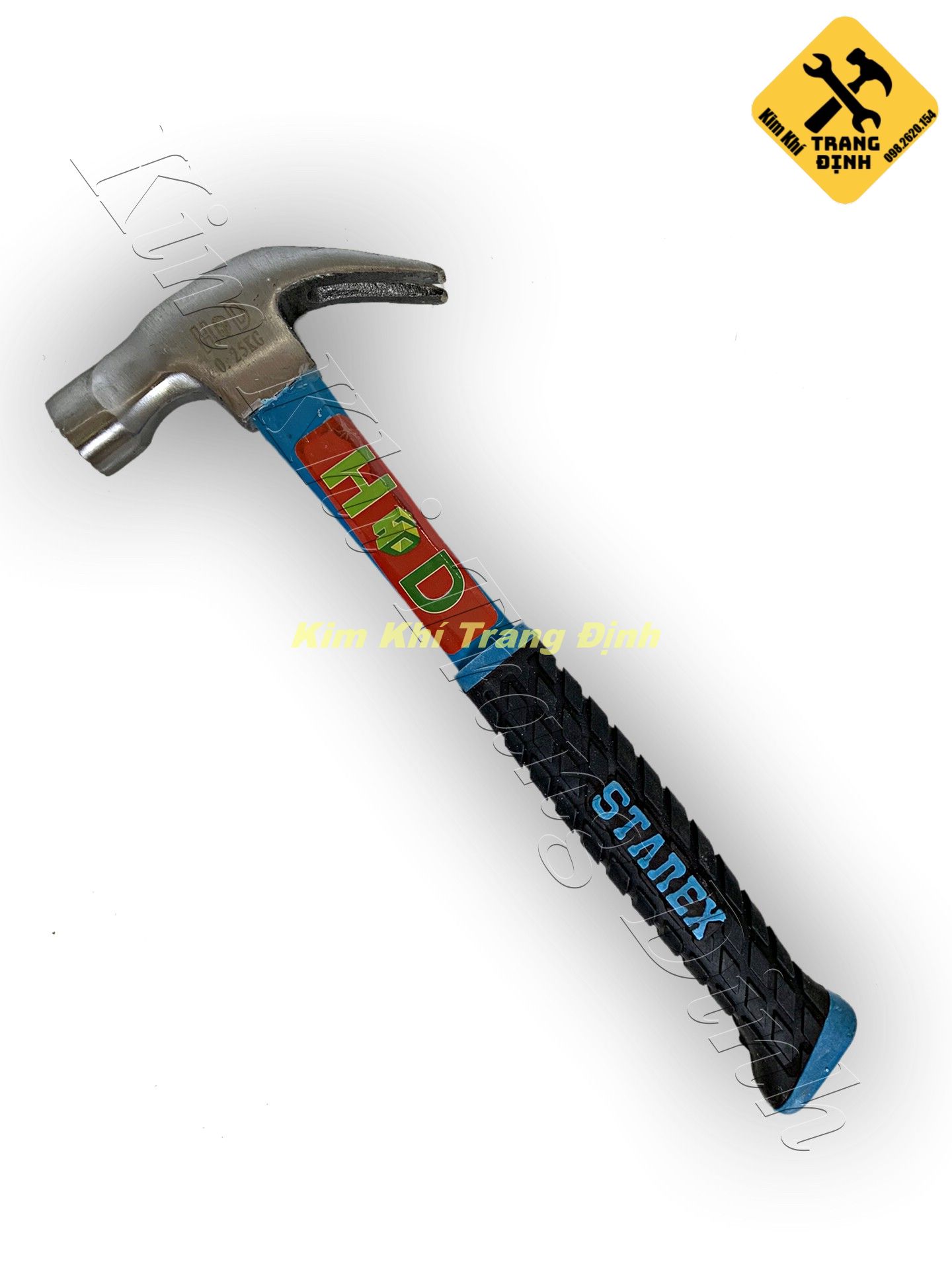 Búa nhổ đinh búa đóng đinh 025kg HD cán xanh đen