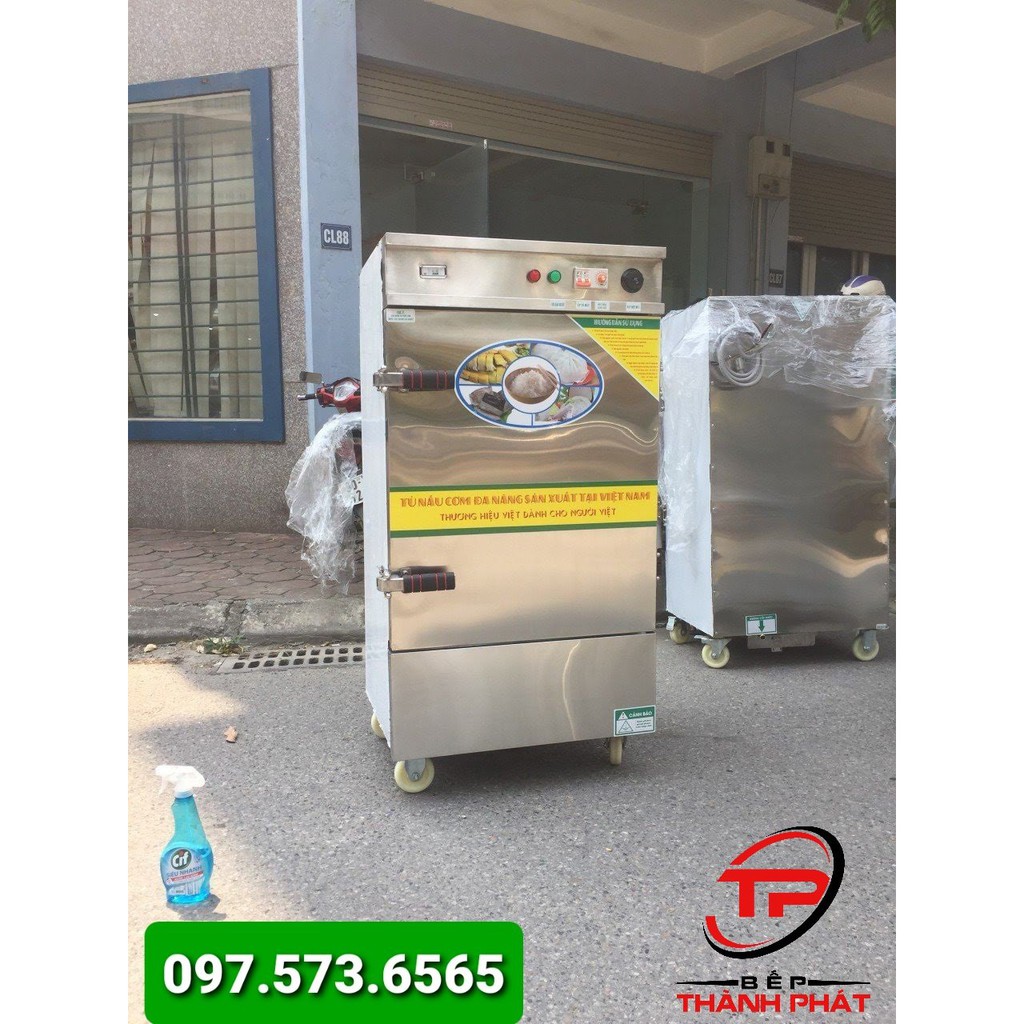 Tủ nấu cơm công nghiệp 8 khay
