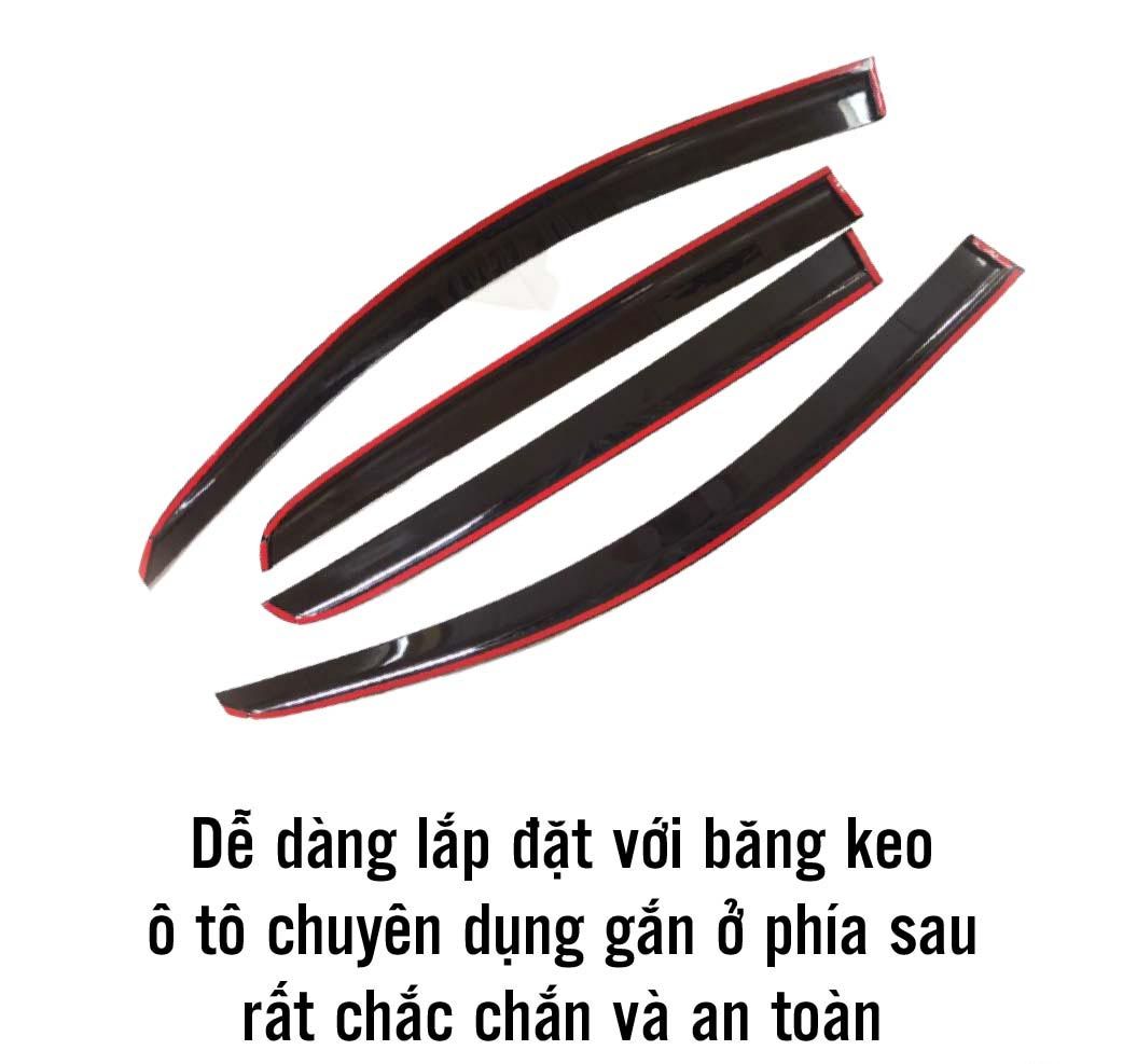 Bộ vè che mưa chỉ mạ crom cho xe MITSUBISHI XPANDER