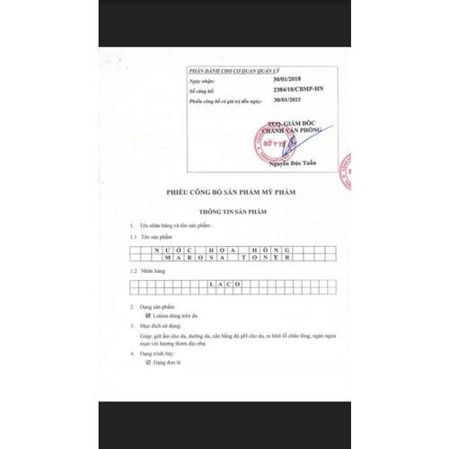 Nước Hoa Hồng Marosa Tonner - LACO