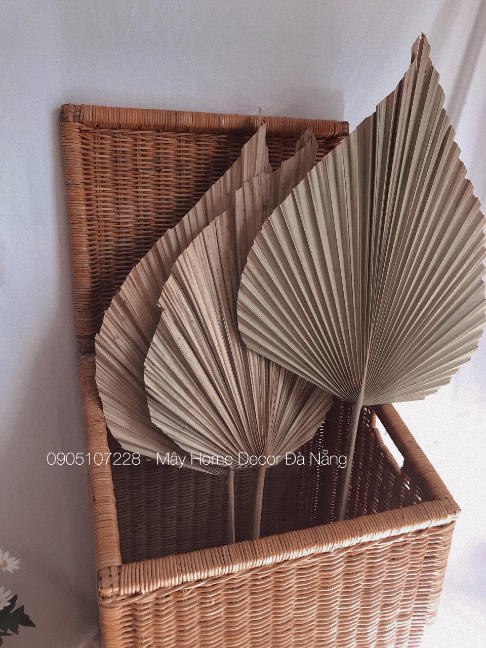 Sọt mây đựng đồ đa năng có nắp 40*28* H41 cm ( nắp thẳng)/ 40*30*H50/40cm ( nắp chéo) Phong Cách Vintage Boho/ Đựng đồ chơi/ Giặt là/ Chất Liệu Mây Cói Tre