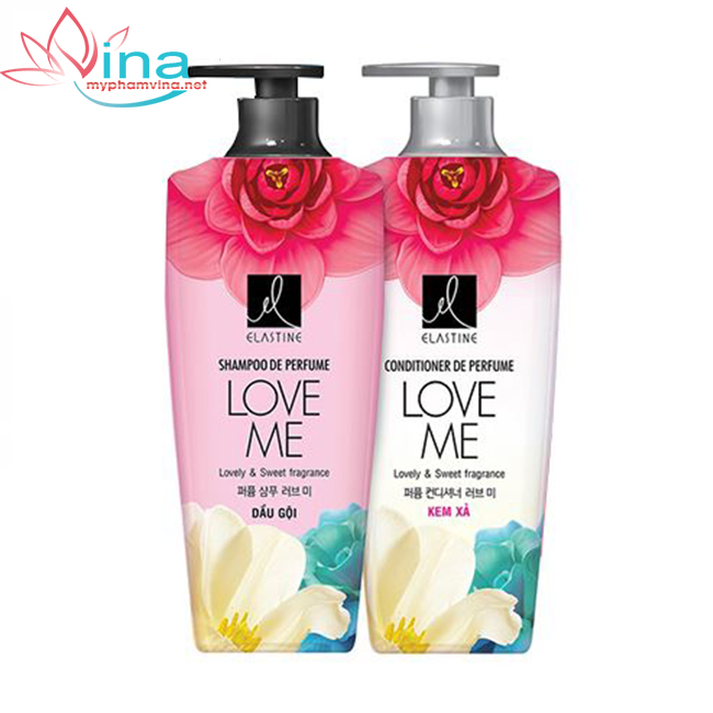 [HCM]COMBO GỘI XẢ NƯỚC HOA ELASTINE DE PERFUME LOVE ME (600MLX2))