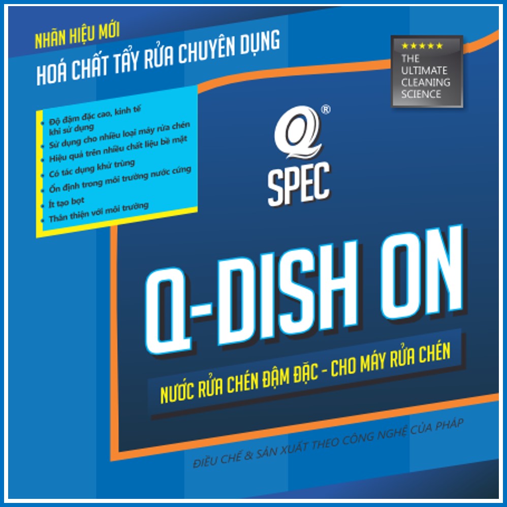 Nước Rửa Chén Dùng Cho Máy Q-DISH ON - can 20 lít - AVCOchem - Q-SPEC