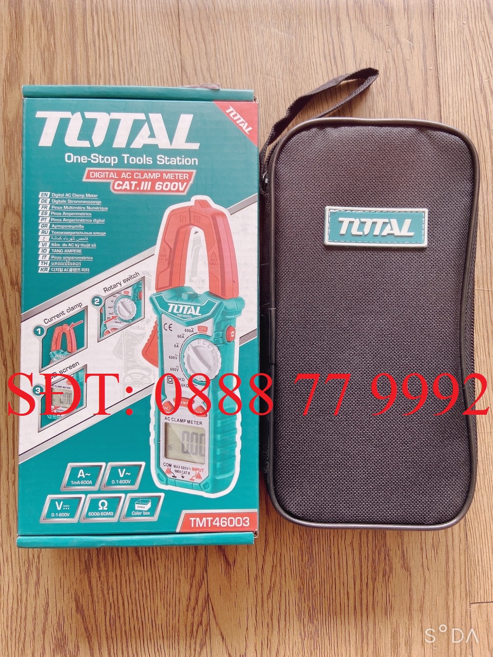 Kềm đo AC kỹ thuật số hiệu TOTAL TMT46003 (nâng cấp từ mã TMT46002)