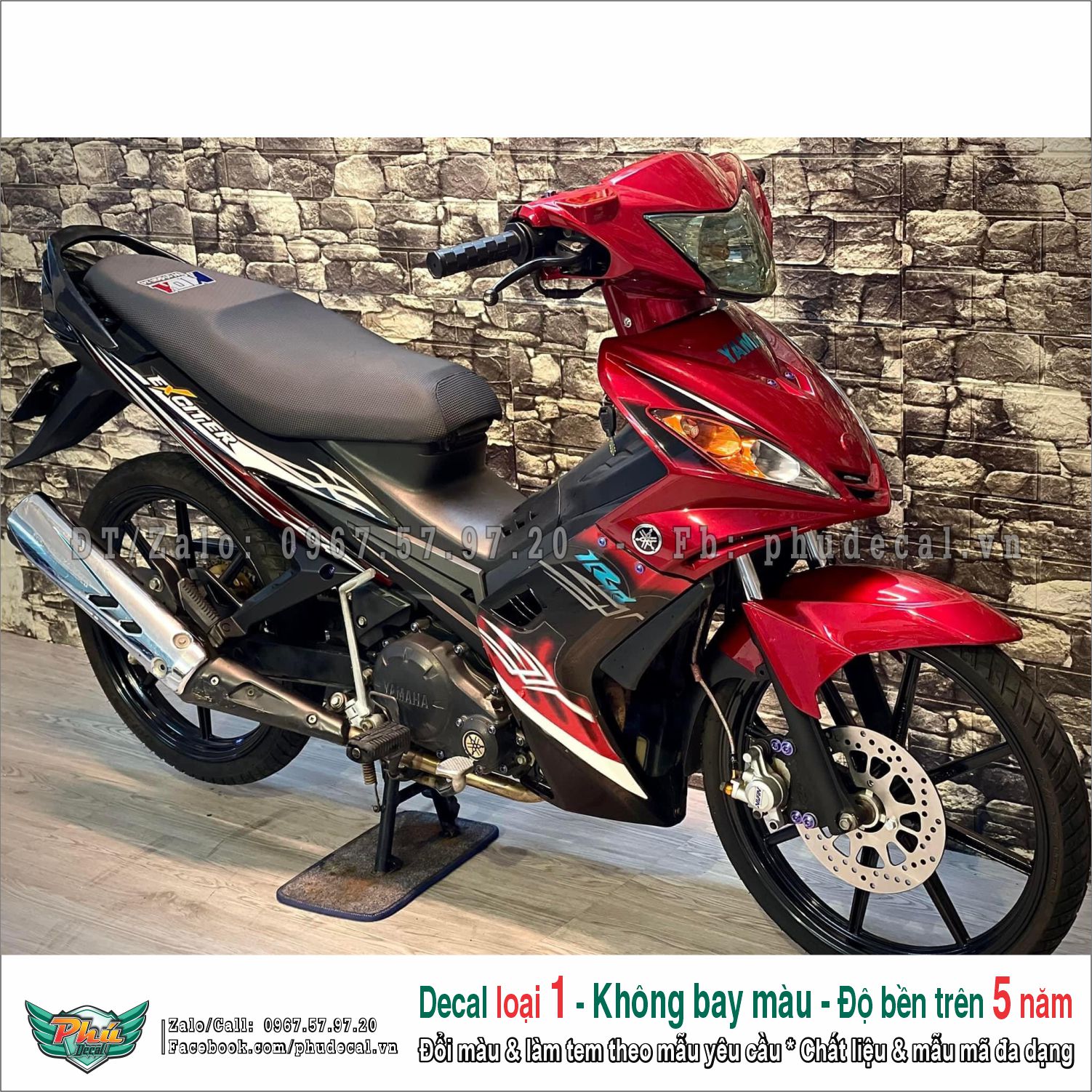 Tem rời ex 2005-2010 đỏ đen rr