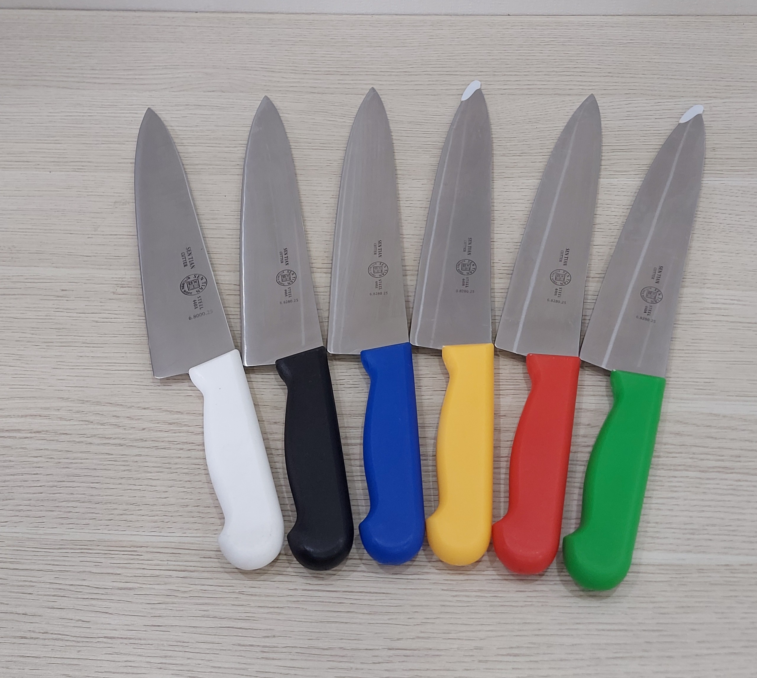Dao bếp cán nhựa 6 màu (thép không gỉ nhiều size) nhiều lựa chọn 2020