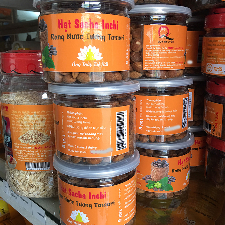 Hạt Sacha Inchi rang nước tương Tamari Quy Nguyên – 150gr